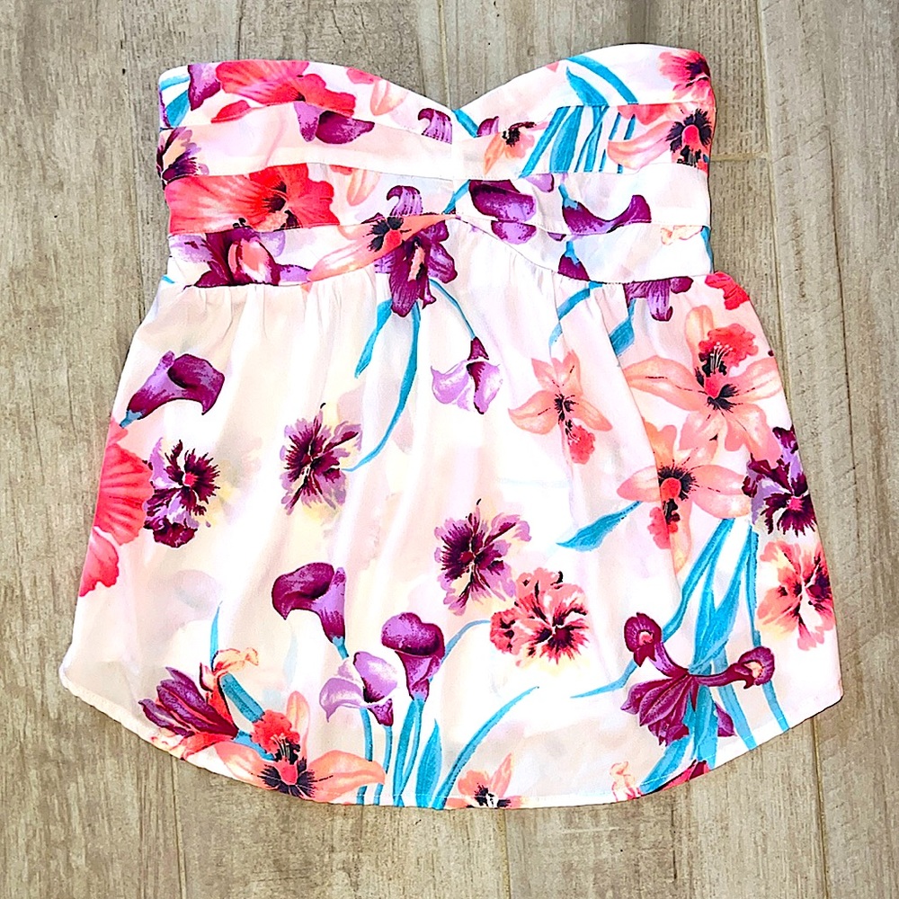 NWOT Roxy Floral Tube Top